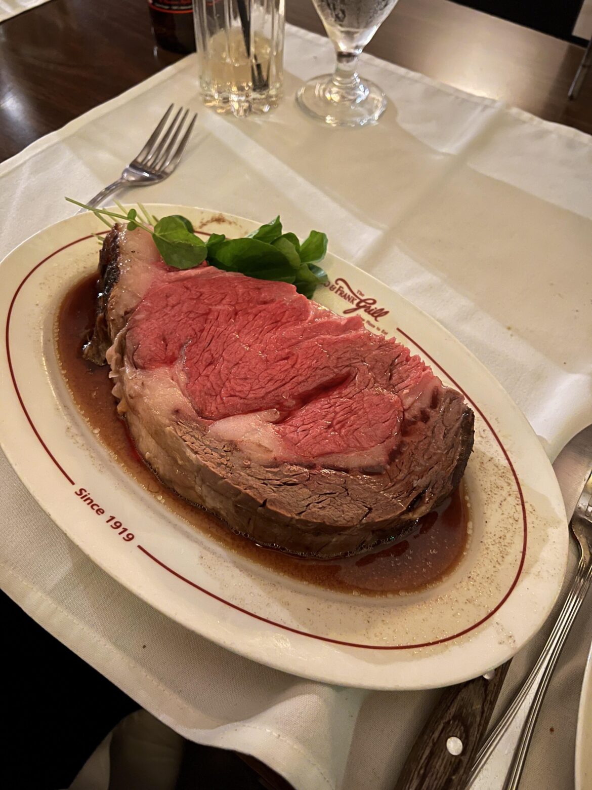 Musso & Frank’s prime rib is perfection