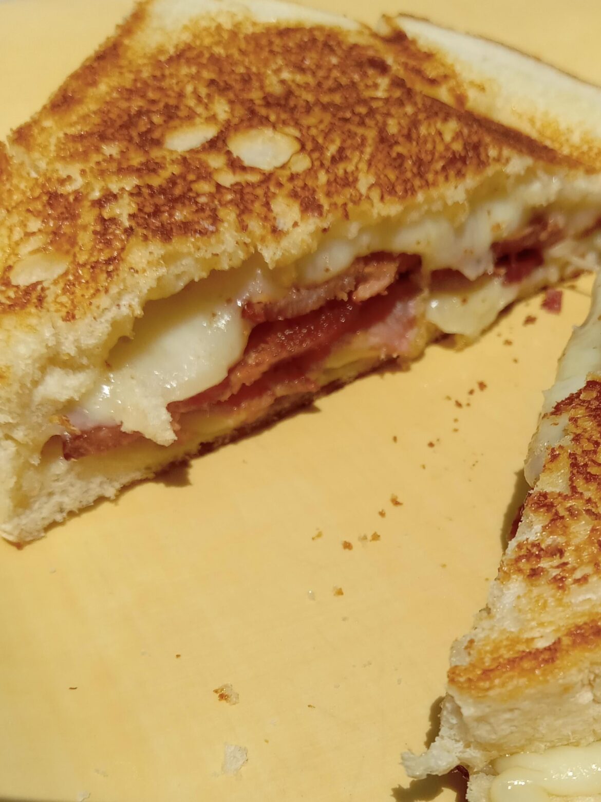 Grilled cheese with bacon