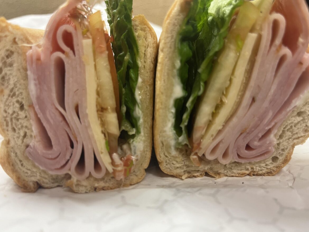 When in doubt, Turkey ham and sprout 🌱