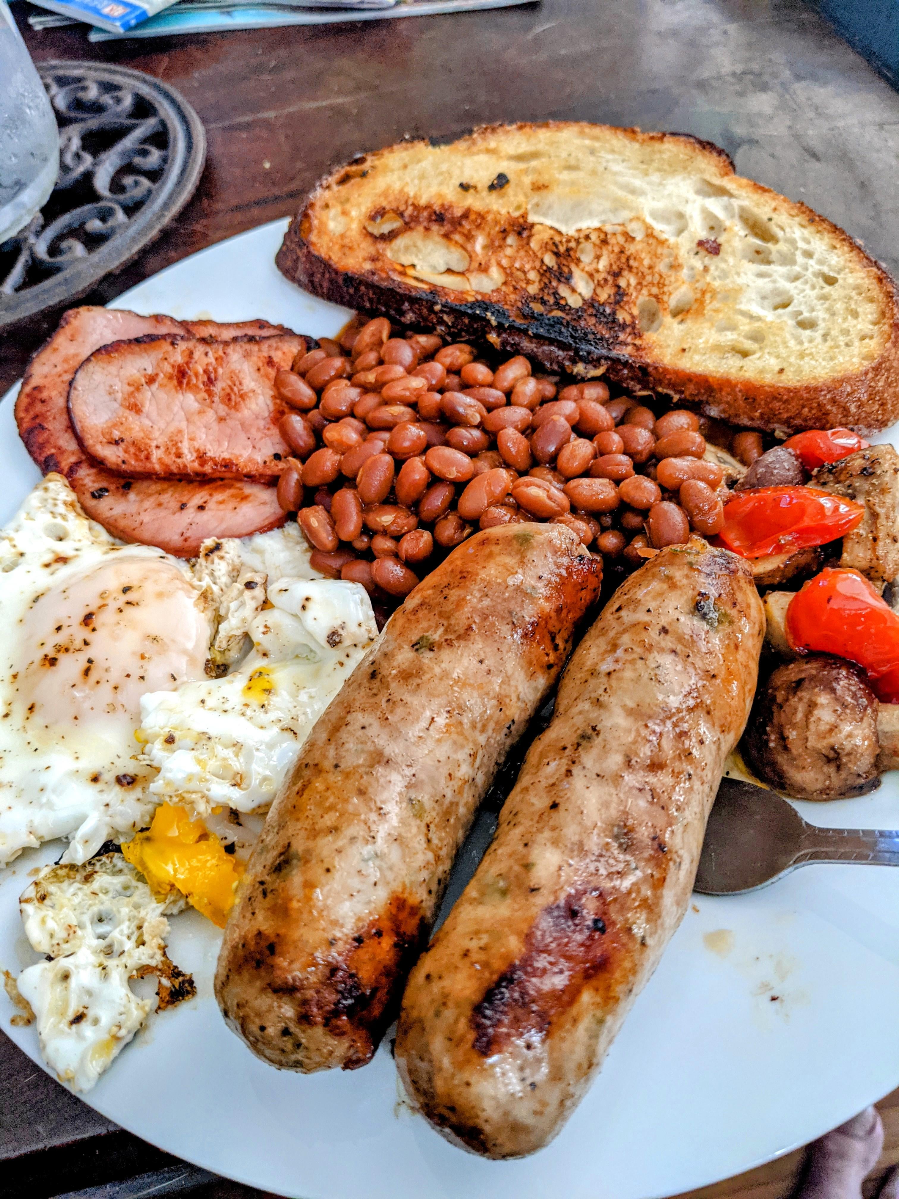 Here's my [homemade] Texas version of a British brekkie! - Dining and