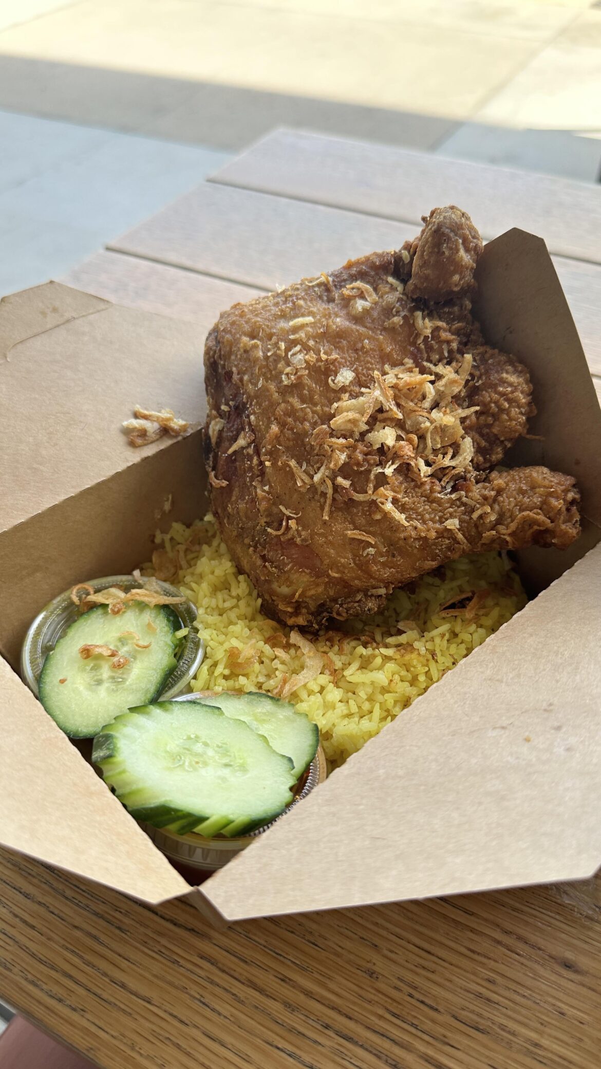 The skin on this fried chicken from Mam Mam is perfection