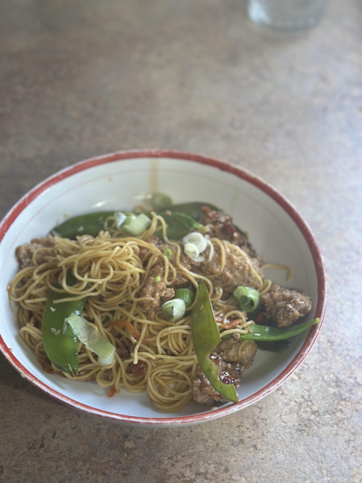 Pork chow mein