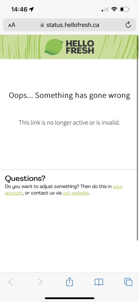 Being Ghosted by HelloFresh Customer Service Being Ghosted by HelloFresh Customer Service