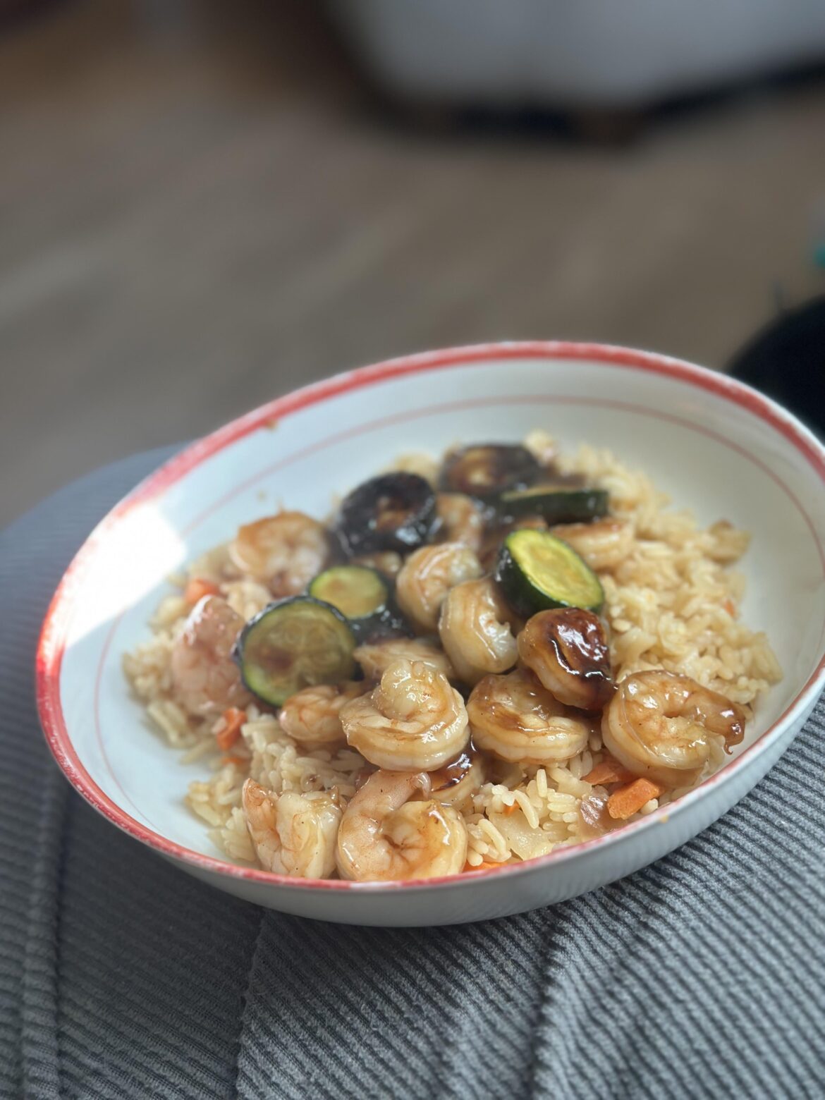 Brown butter honey garlic shrimp