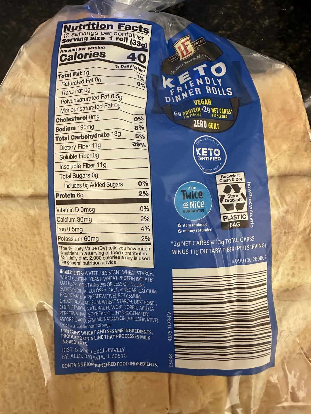 Aldi Keto Friendly Dinner Rolls—A delicious low calorie, high fiber