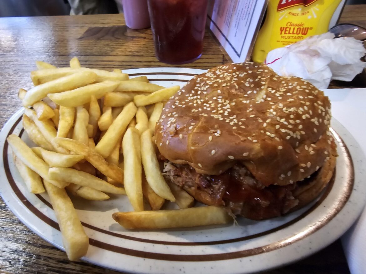 My favorite sandwich in the solar system: Jumbo Chopped Pork from Archie's (frmly Golden Rule) BBQ, Hoover Alabama