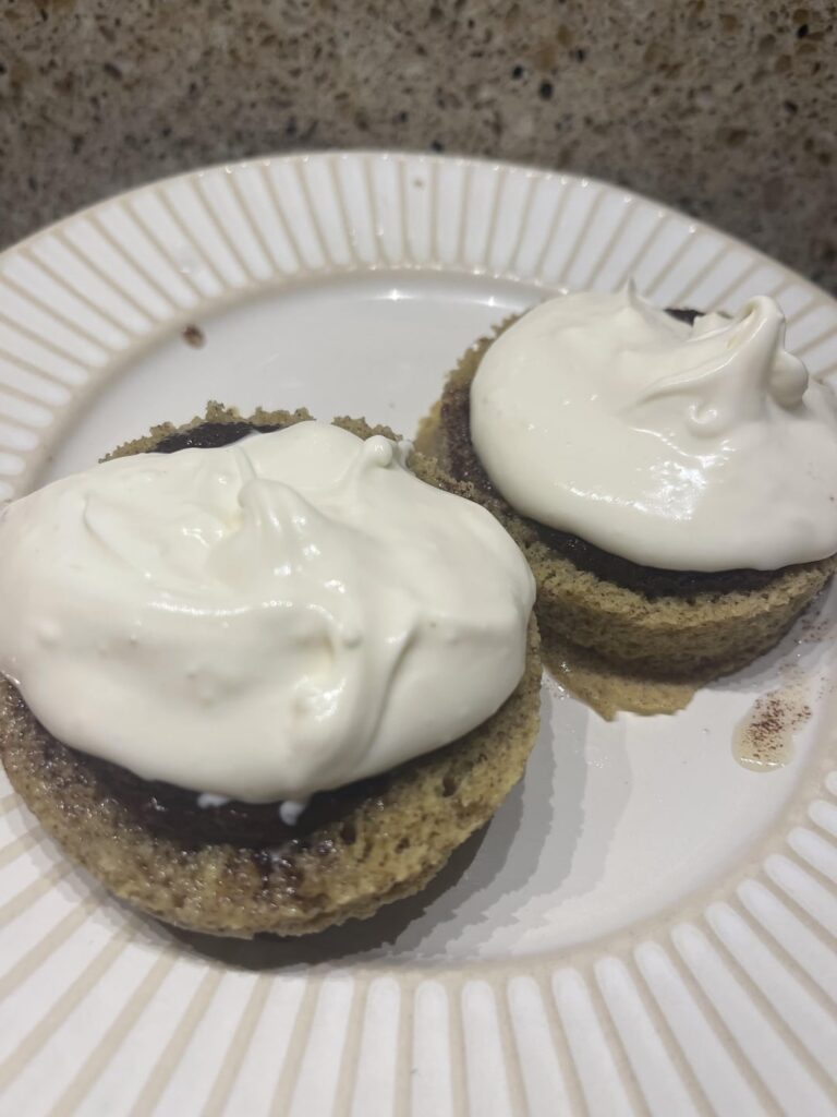 Cinnamon mug cake that I really enjoyed