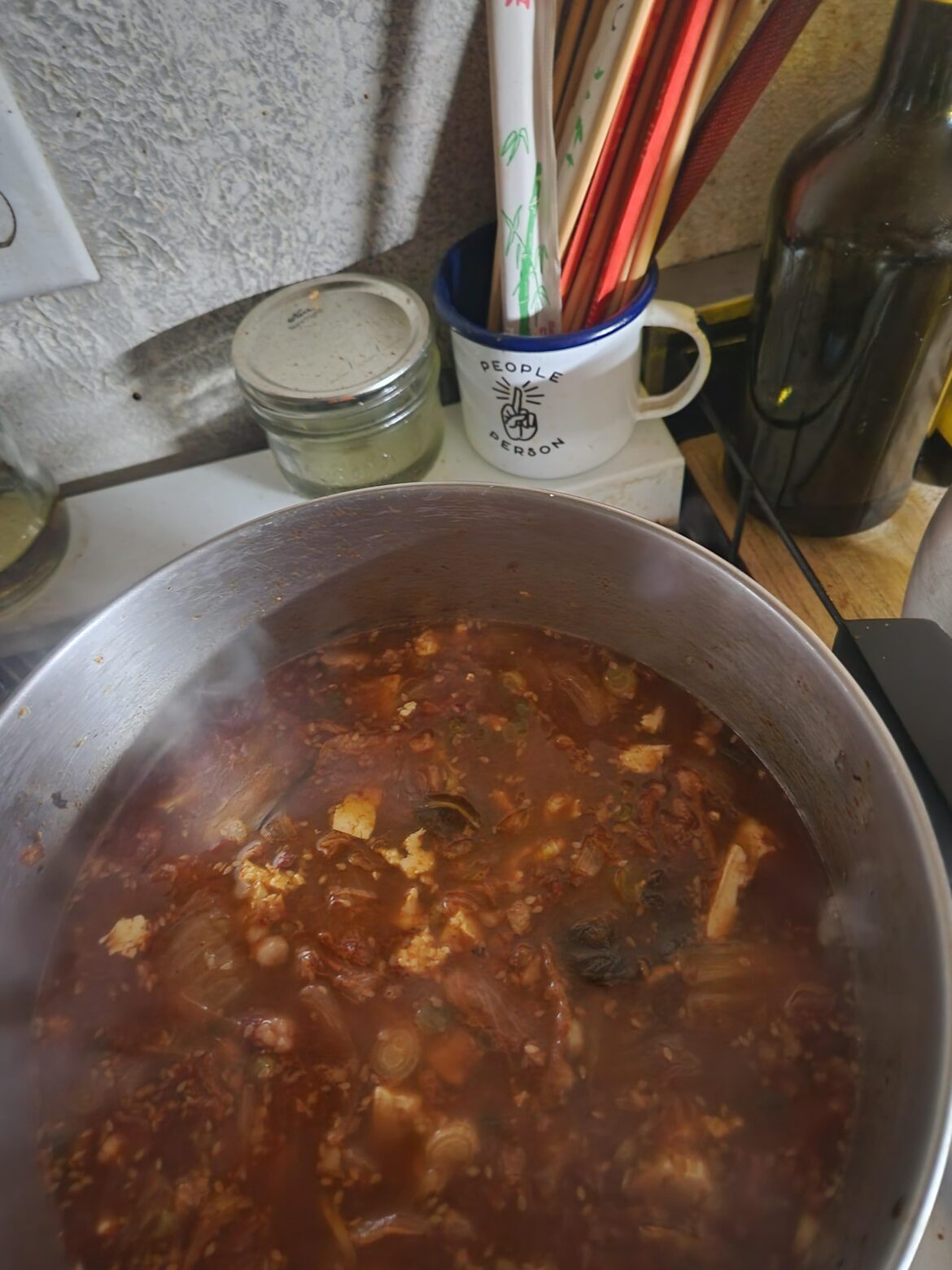 Sometimes you just need to make comfort food at 1:30am. Kimchi Jjigae for the internal hug.
