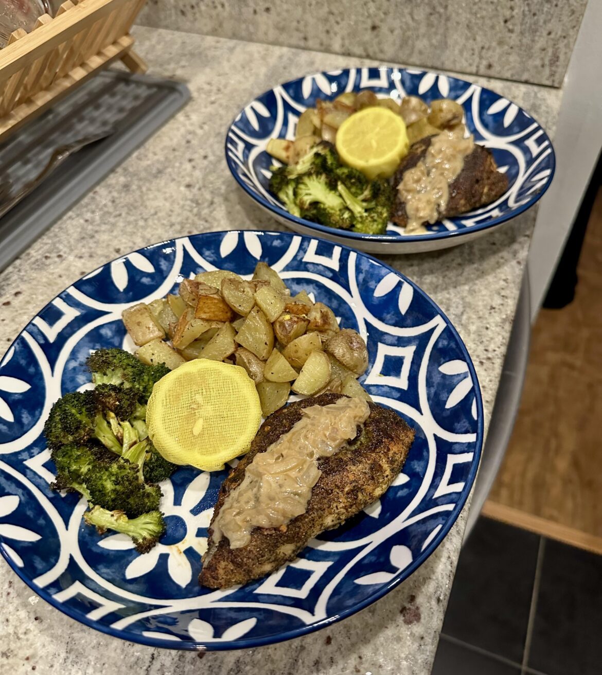 Steakhouse Style Chicken! The sauce was SO GOOD!