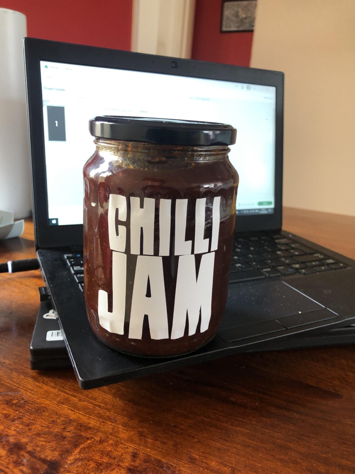 I made some chilli jam.