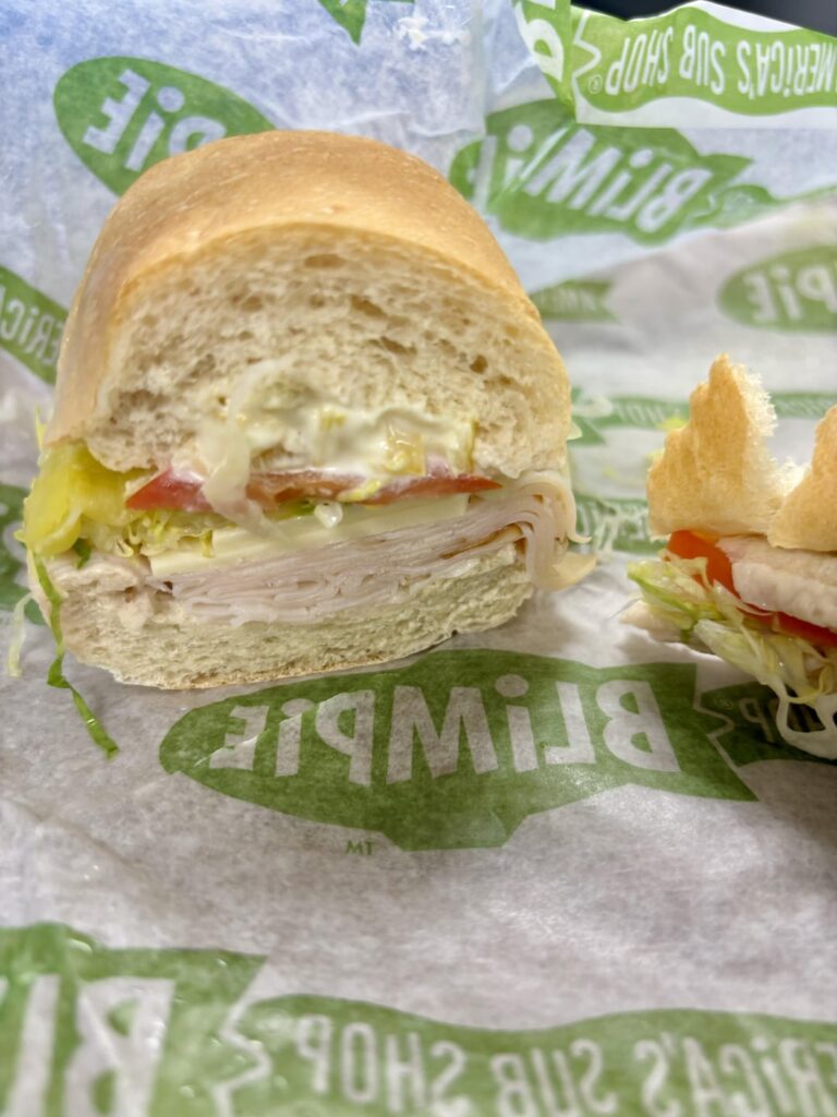Blimpie for lunch today