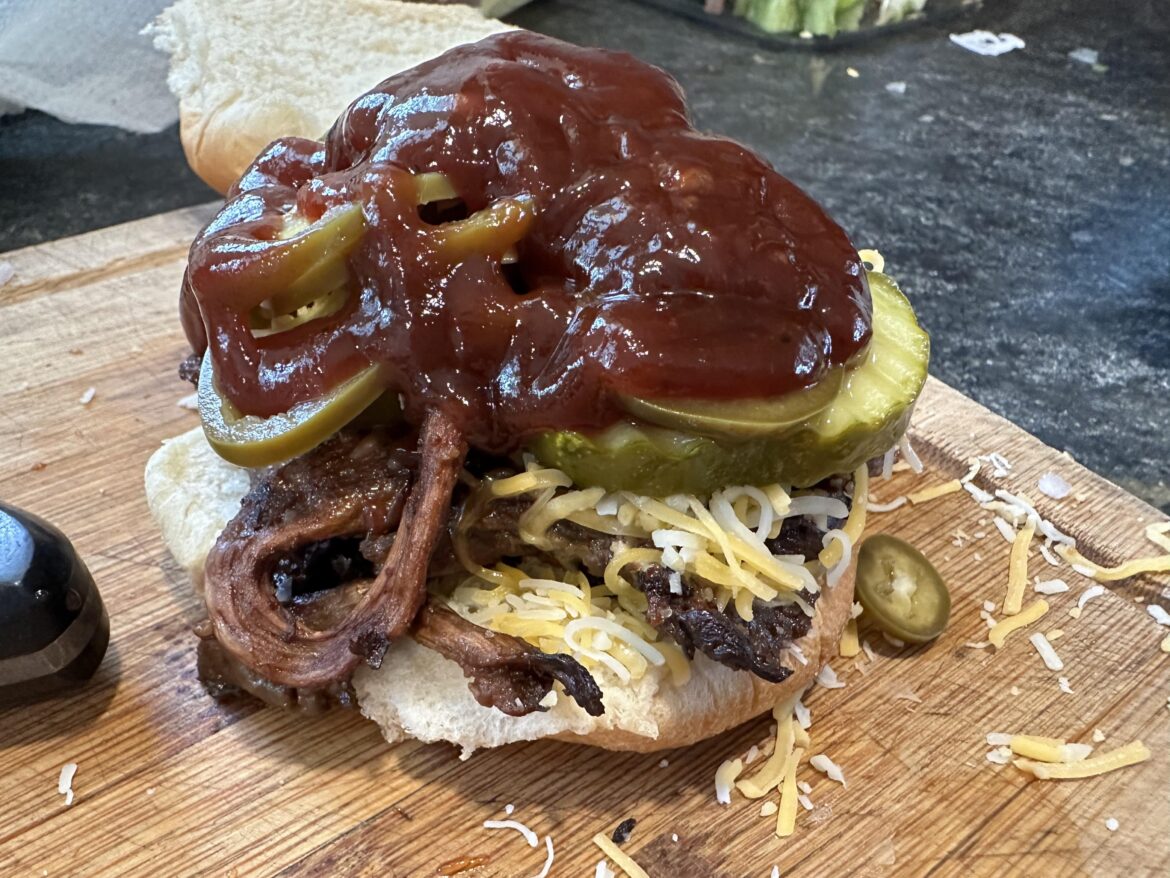BBQ Mushroom sandwich