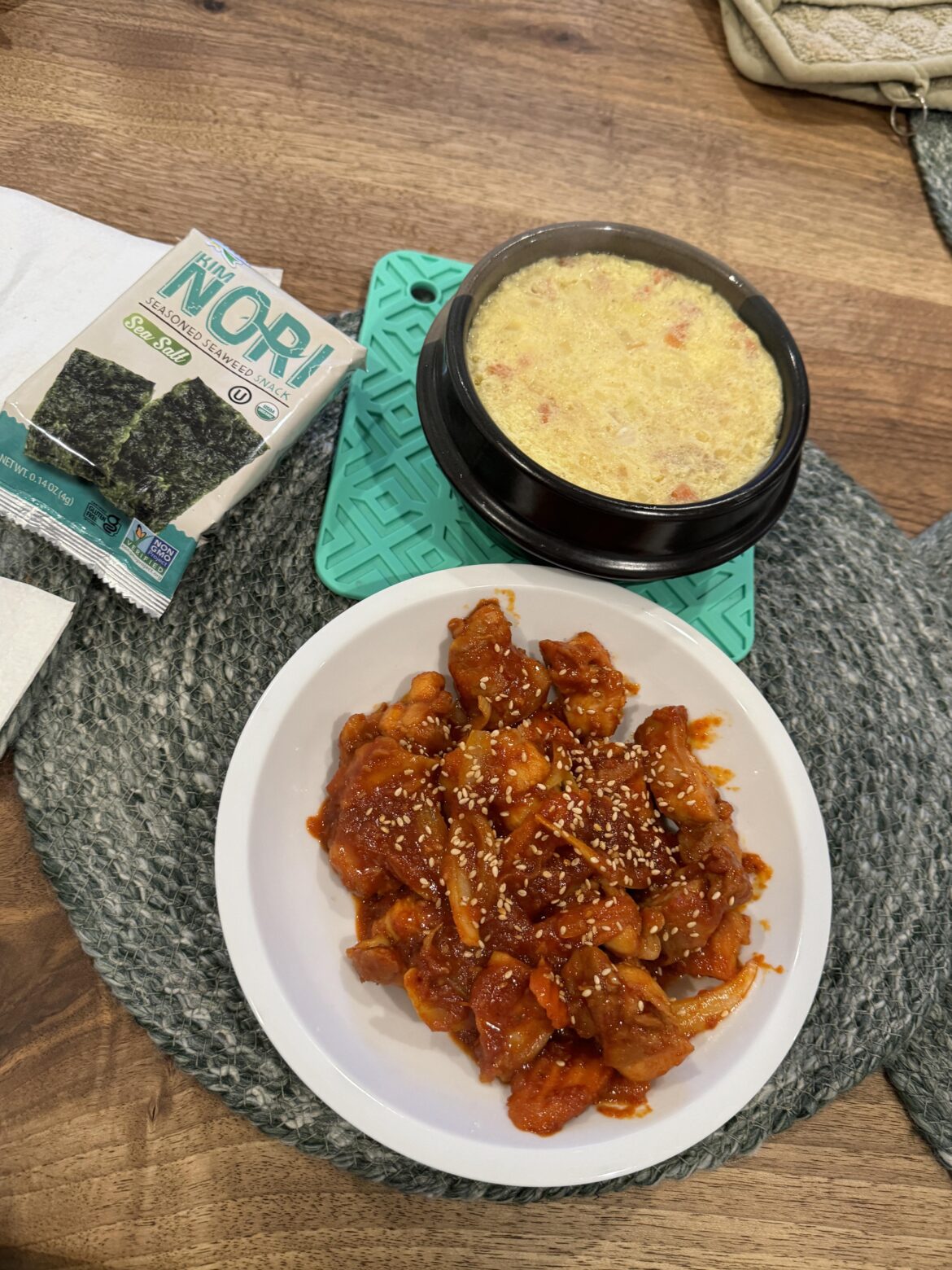 what i cook for myself at home