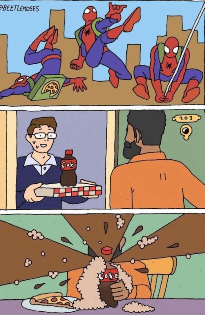 imagine how the pizza is after all the flips