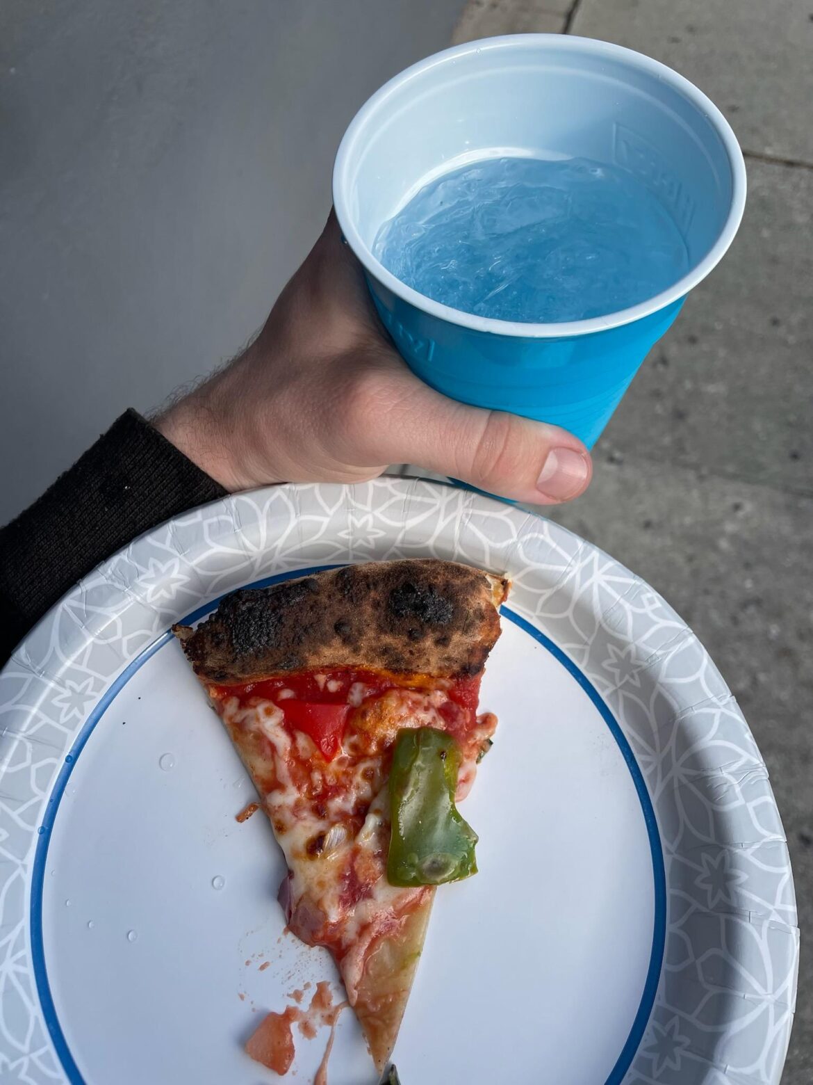 My son went to an event that advertised "free pizza"