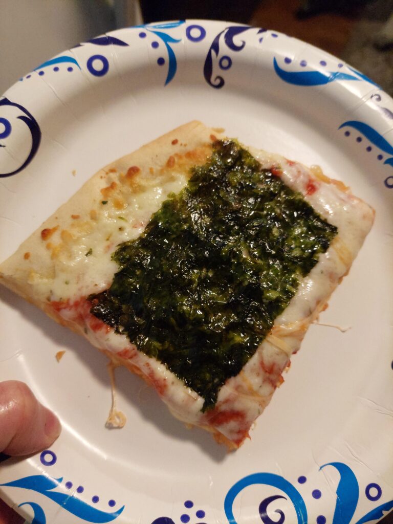 My brother convinced me to try cheese pizza with nori on top and it's actually delicious