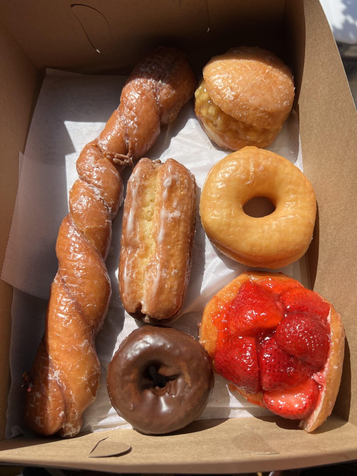 The Donut Man. Maybe psychological, but I think the Glendora location is better than DTLA.