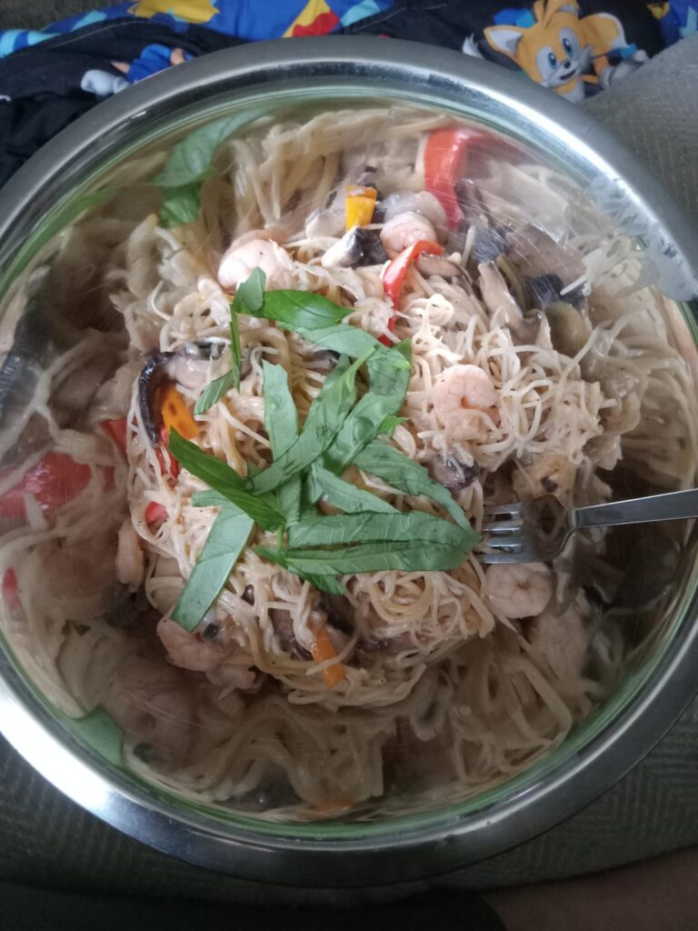 Giant pasta for 600 calories.