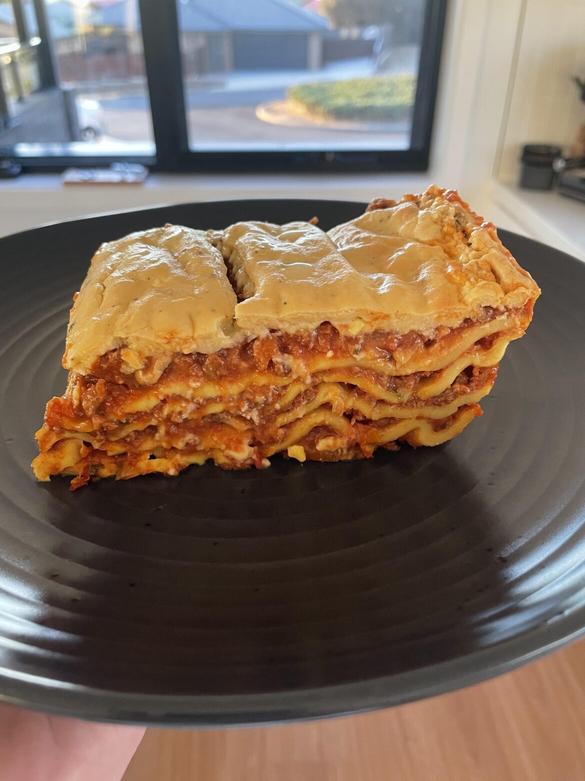 Lasagna with fresh pasta is always better the next night!