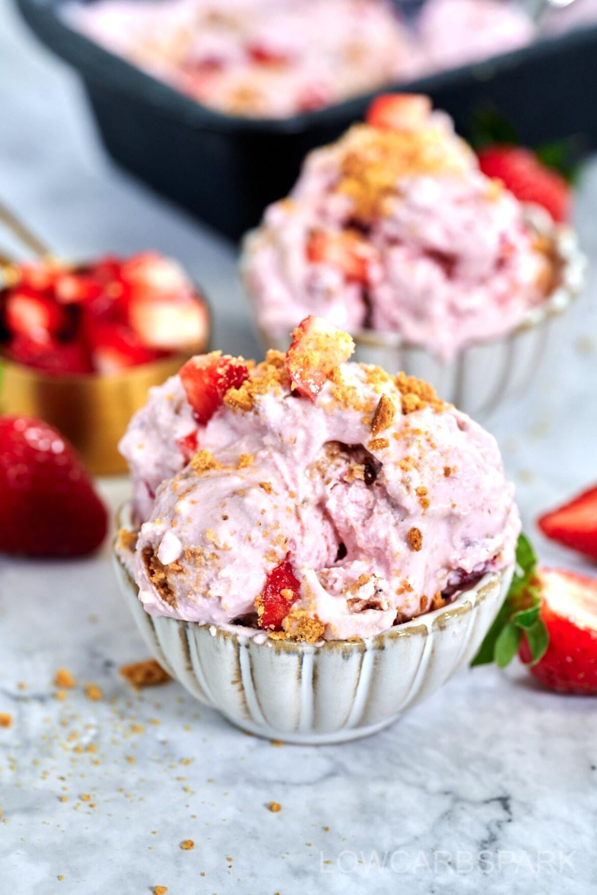 Cottage Cheese Strawberry Ice Cream