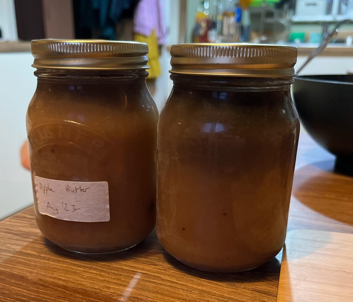 Apple butter ?oxidation