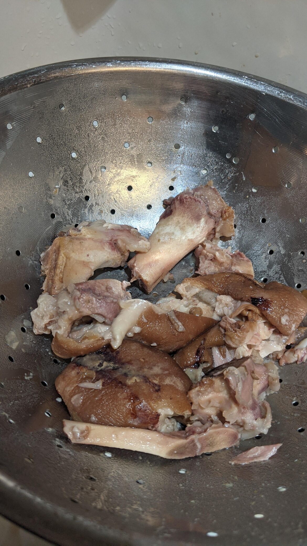 Ham hock bones and fat leftover from crockpot. Can I use this?