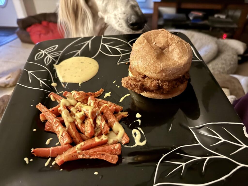 Garlicky Fried Chicken Sandwiches (9/10)