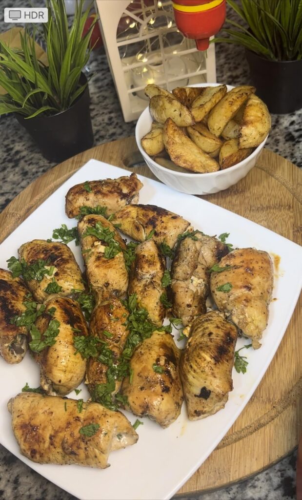 Grilled Cordon Bleu recipe with mushrooms and cheese