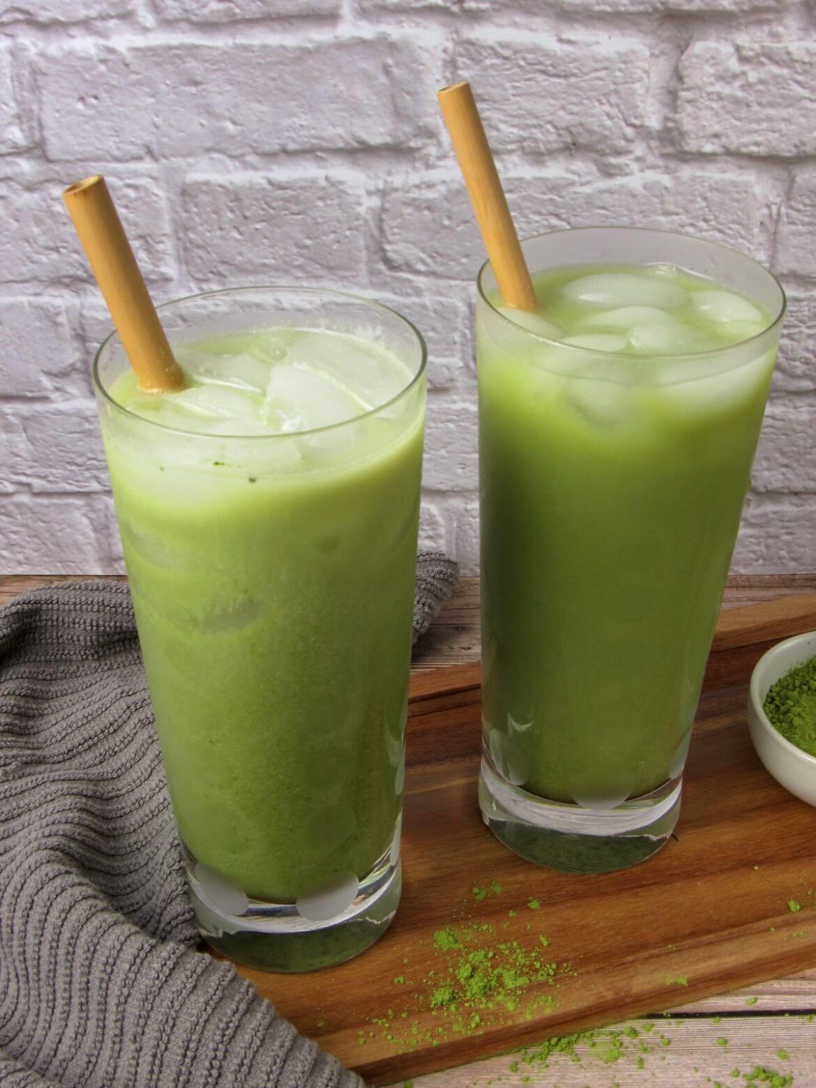 Iced Vanilla Matcha Latte