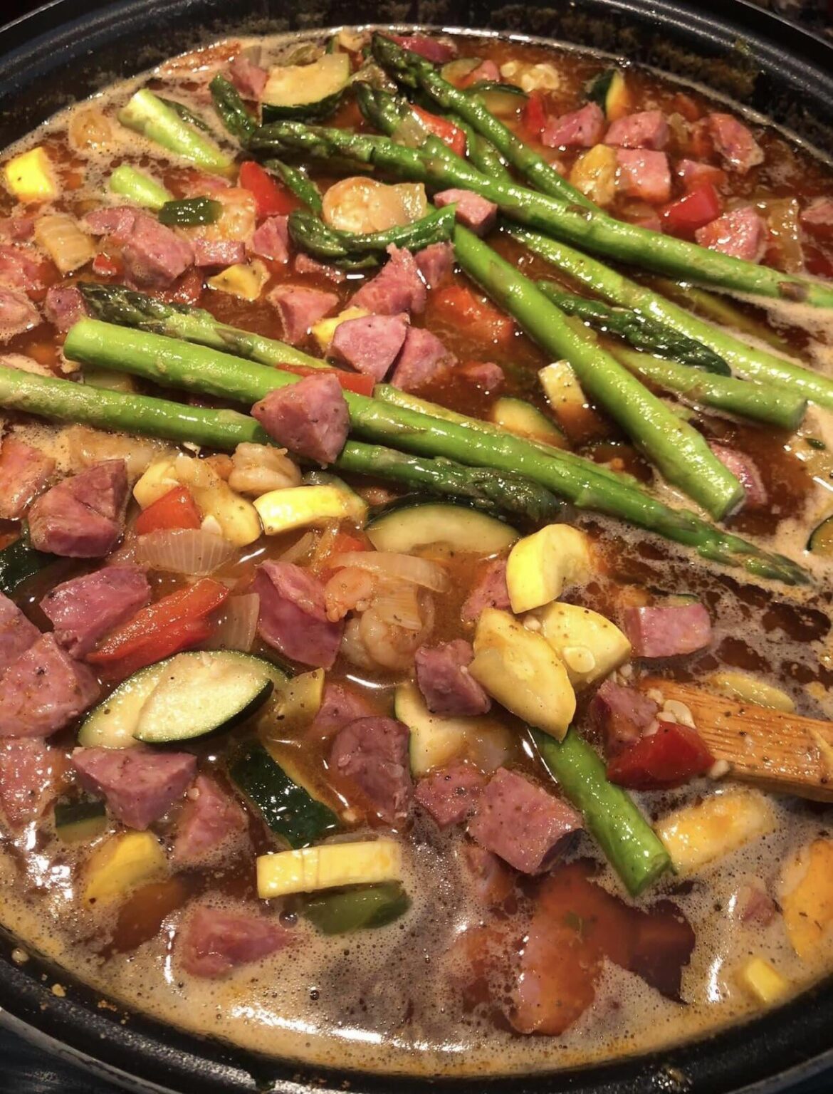 20 Min. Shrimp & Sausage Skillet Meal - 4 servings