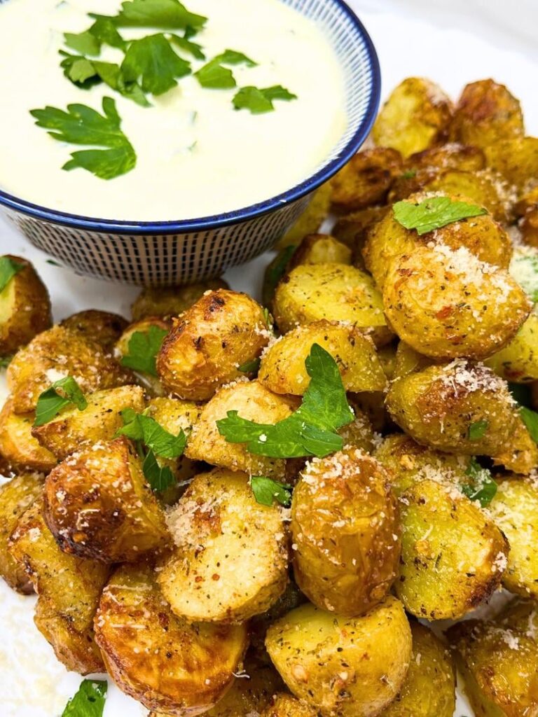Air Fryer Parmesan Baby Potatoes Recipe