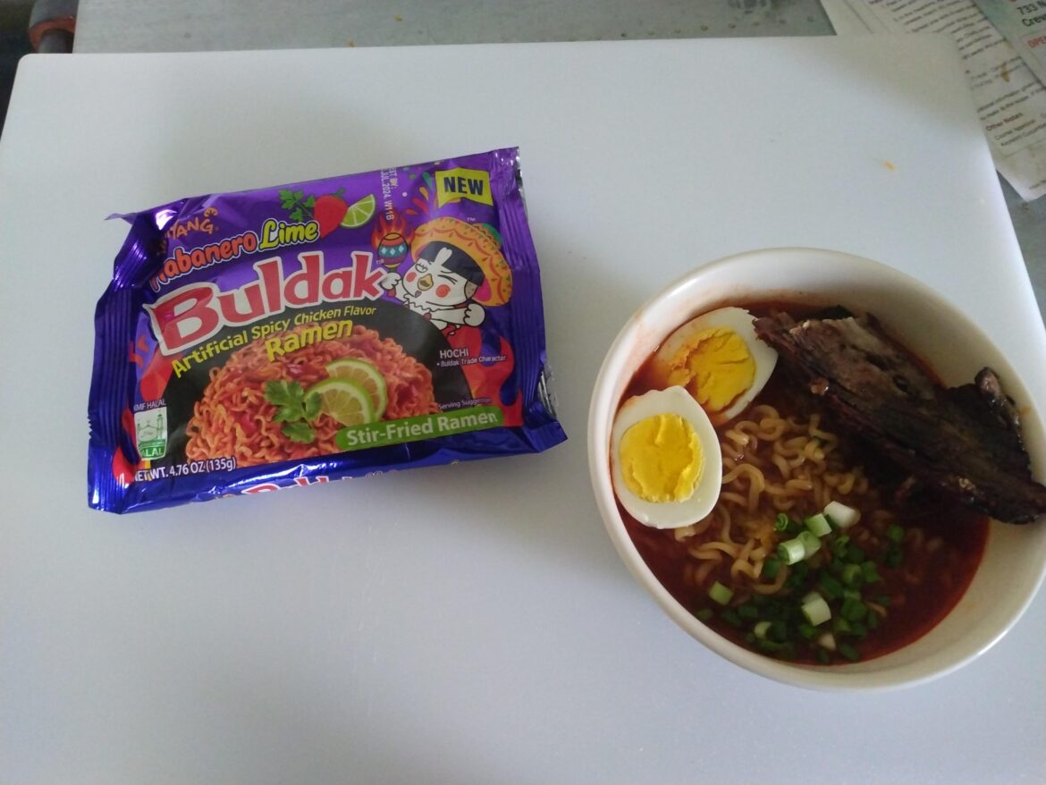 I have new Habanero Lime flavored spicy ramen.