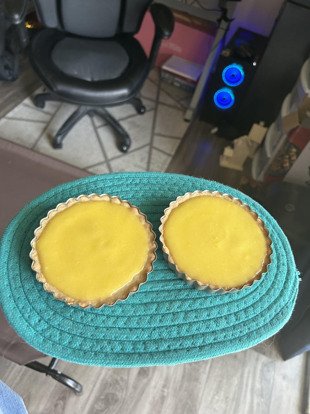 Made lemon tarts for the first time, my filling has a bunch of lil