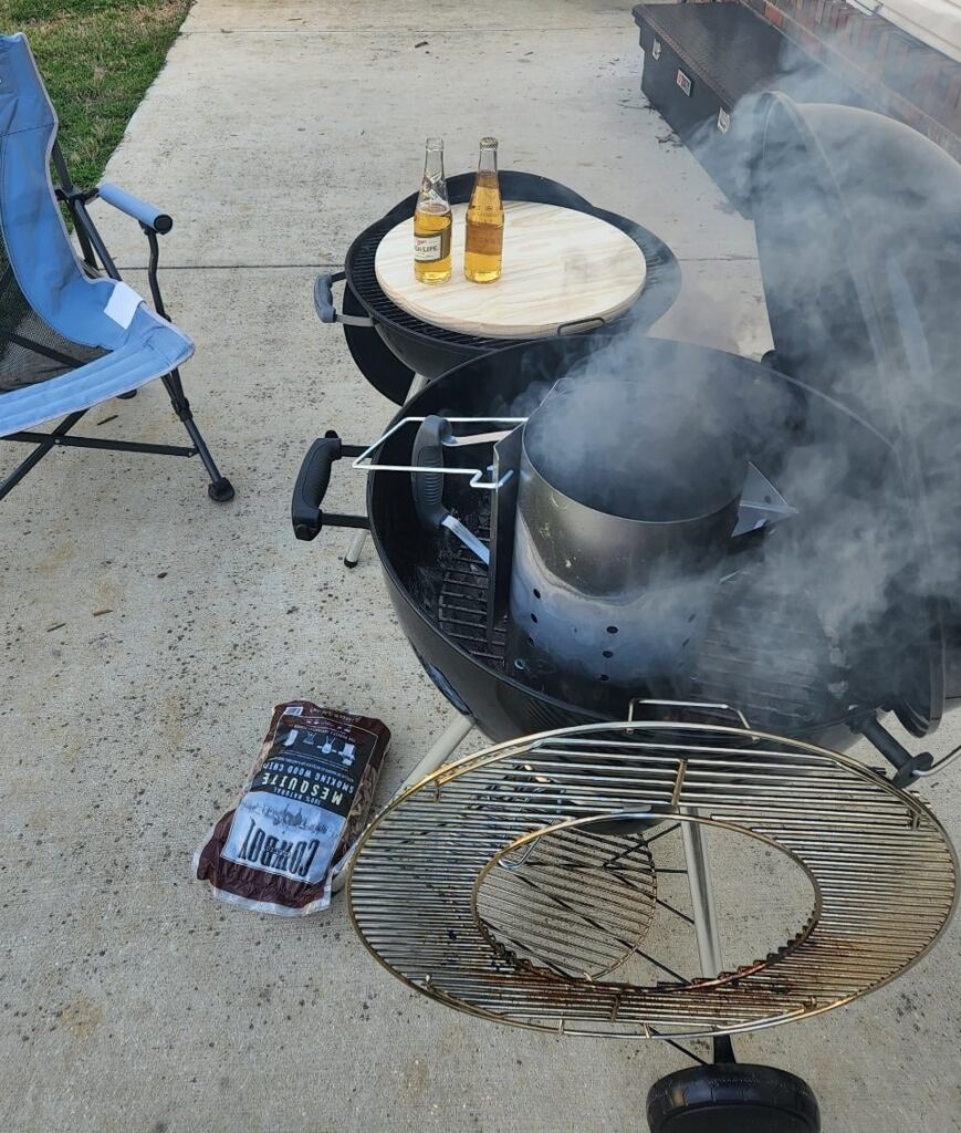 Anyone here repurpose an old grill as a table?