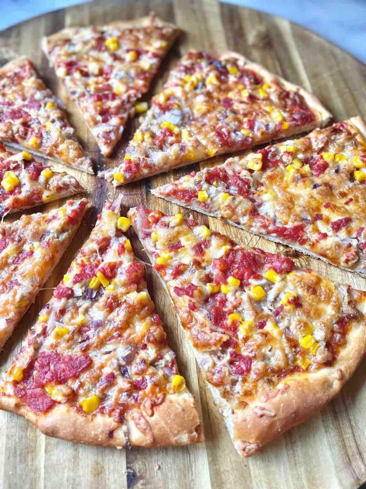 Sweetcorn Tuna Pizza