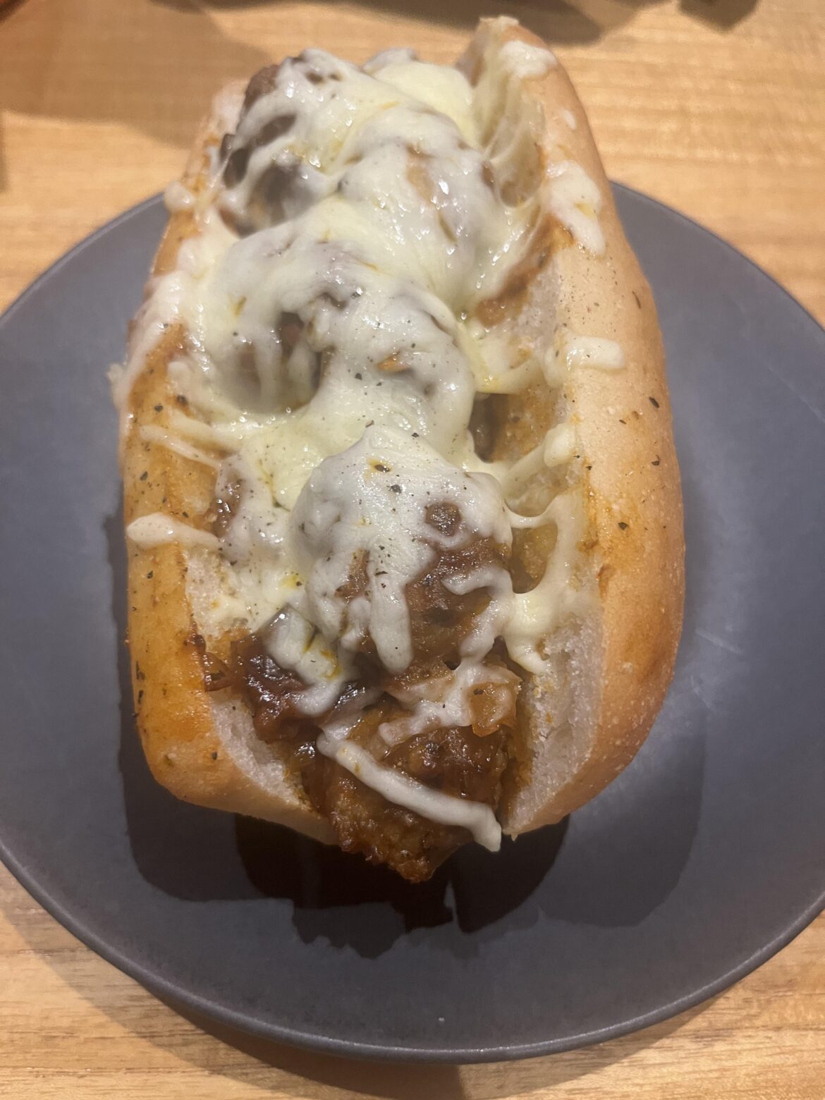 Made some meatball subs (+onion & mushroom)