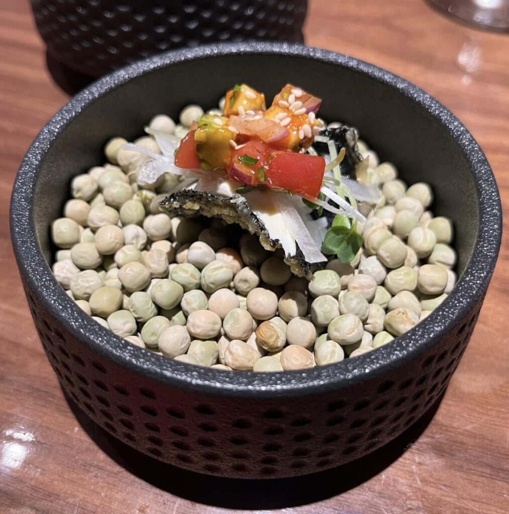 Fusion “taco” in Japanese tapas restaurant