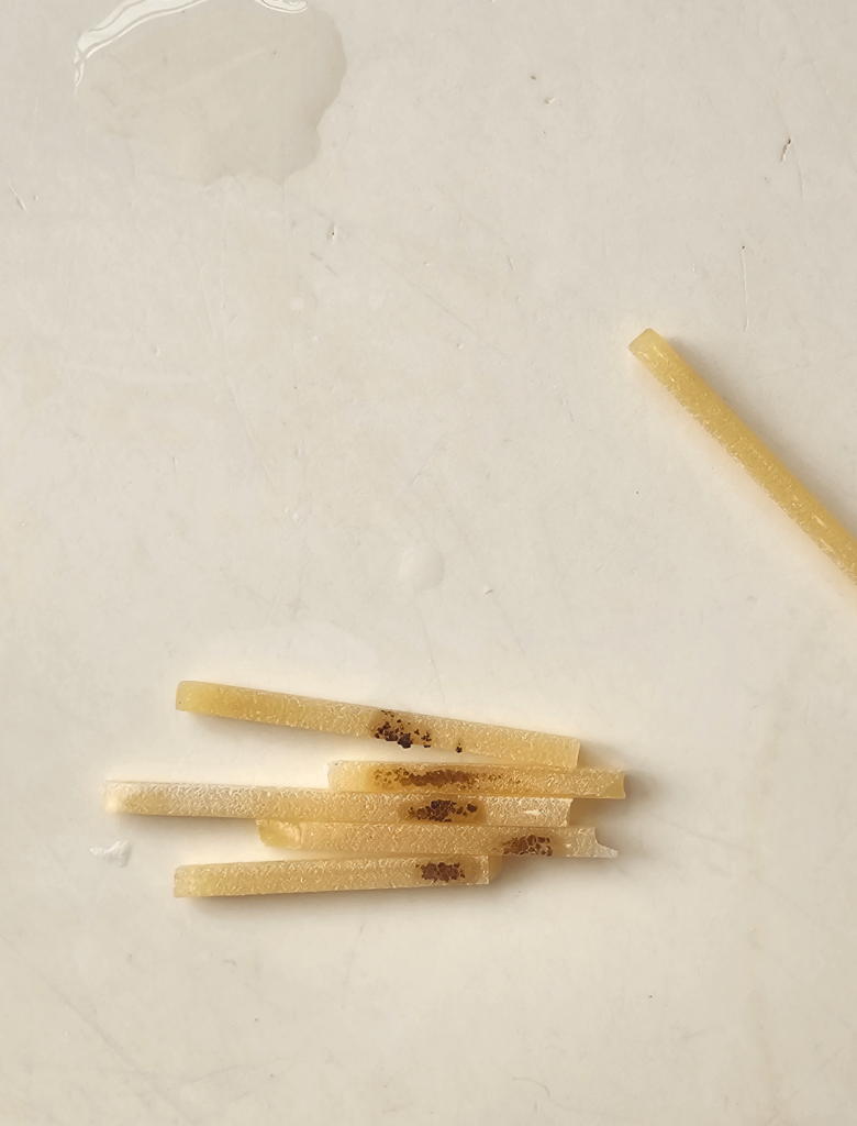 Dark spots on my pasta