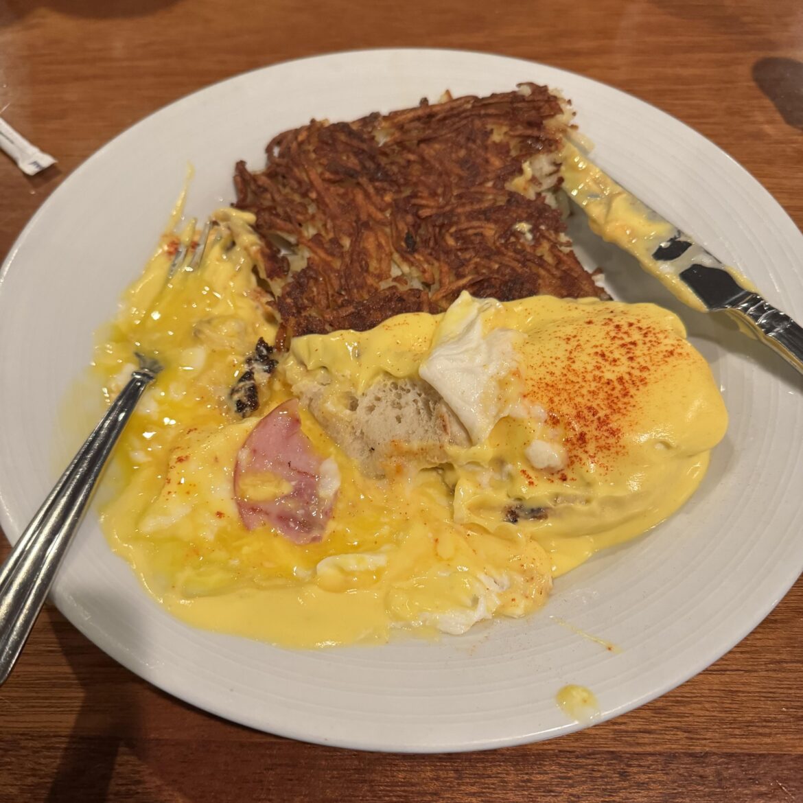 Eggs Benedict at a Vegas hotel