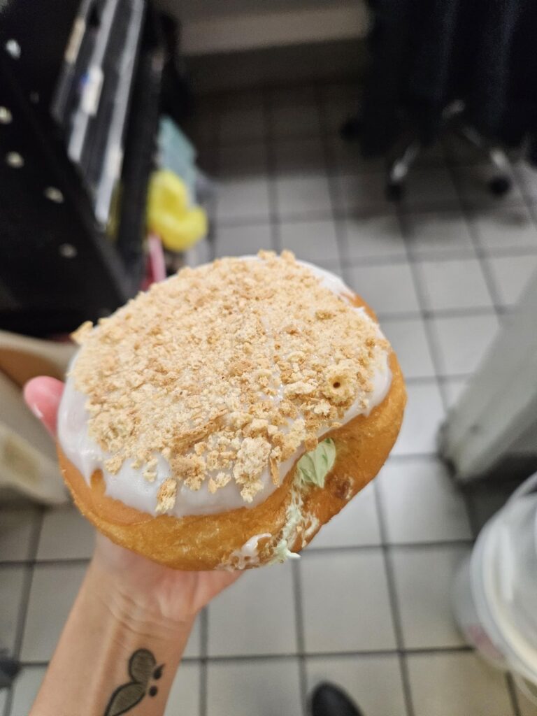 [I ate] a key lime pie donut