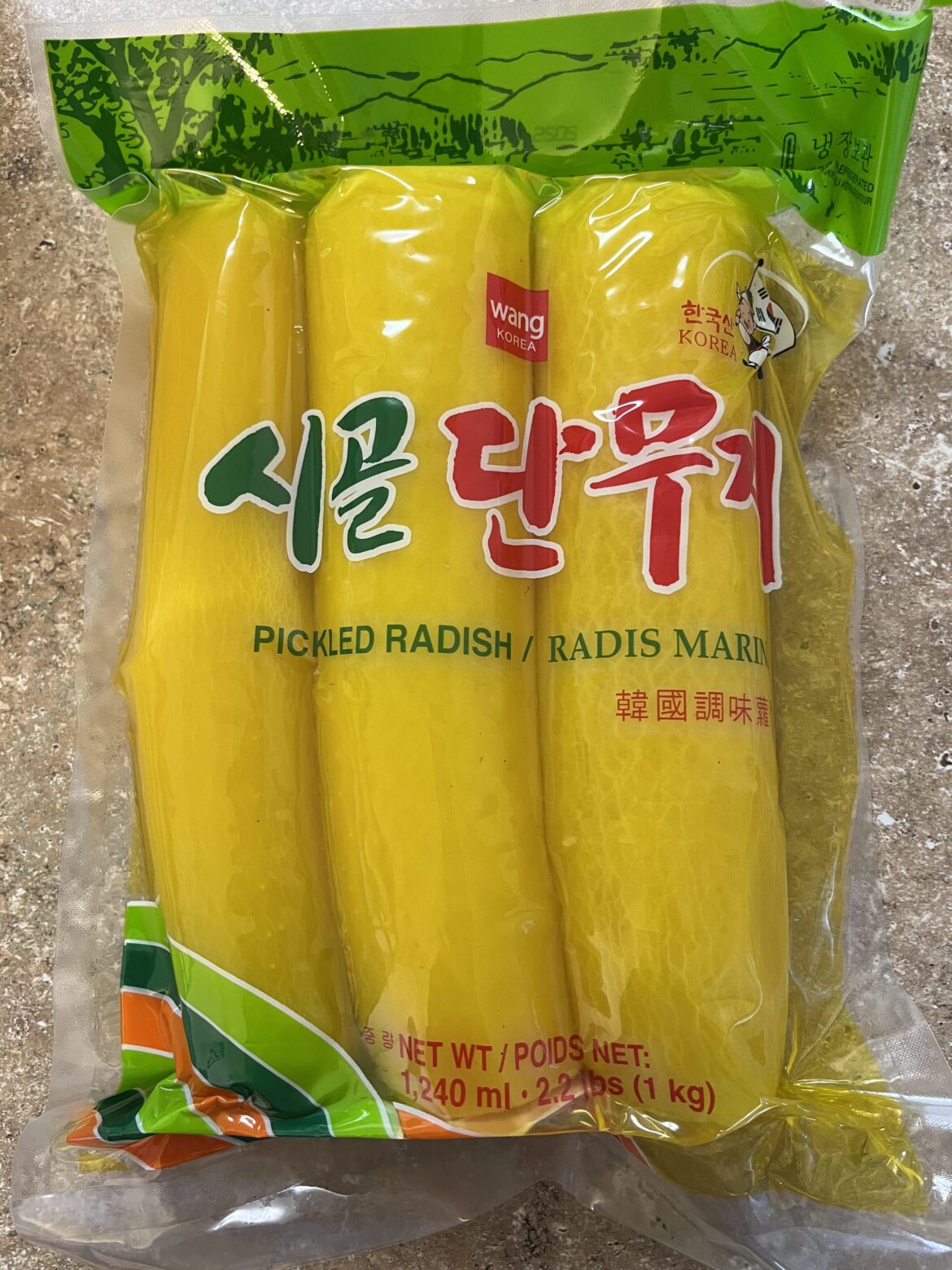 Pickled radish- how to store after opening package?