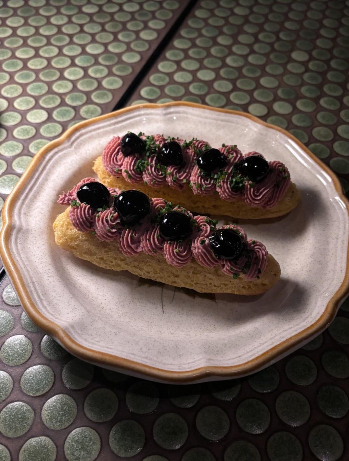 Chicken liver eclairs @ Agnes