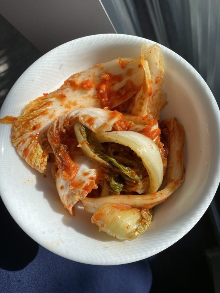 I made 겉절이(fresh kimchi)!