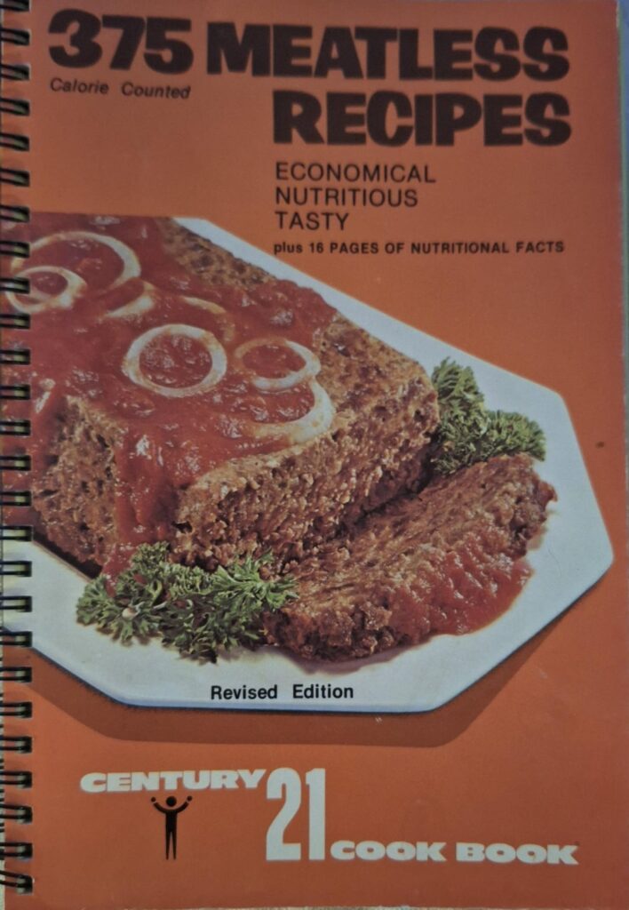 Vintage vegetarian cookbook