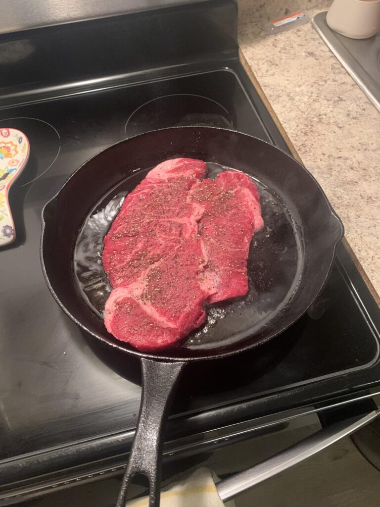 2nd time making steak!