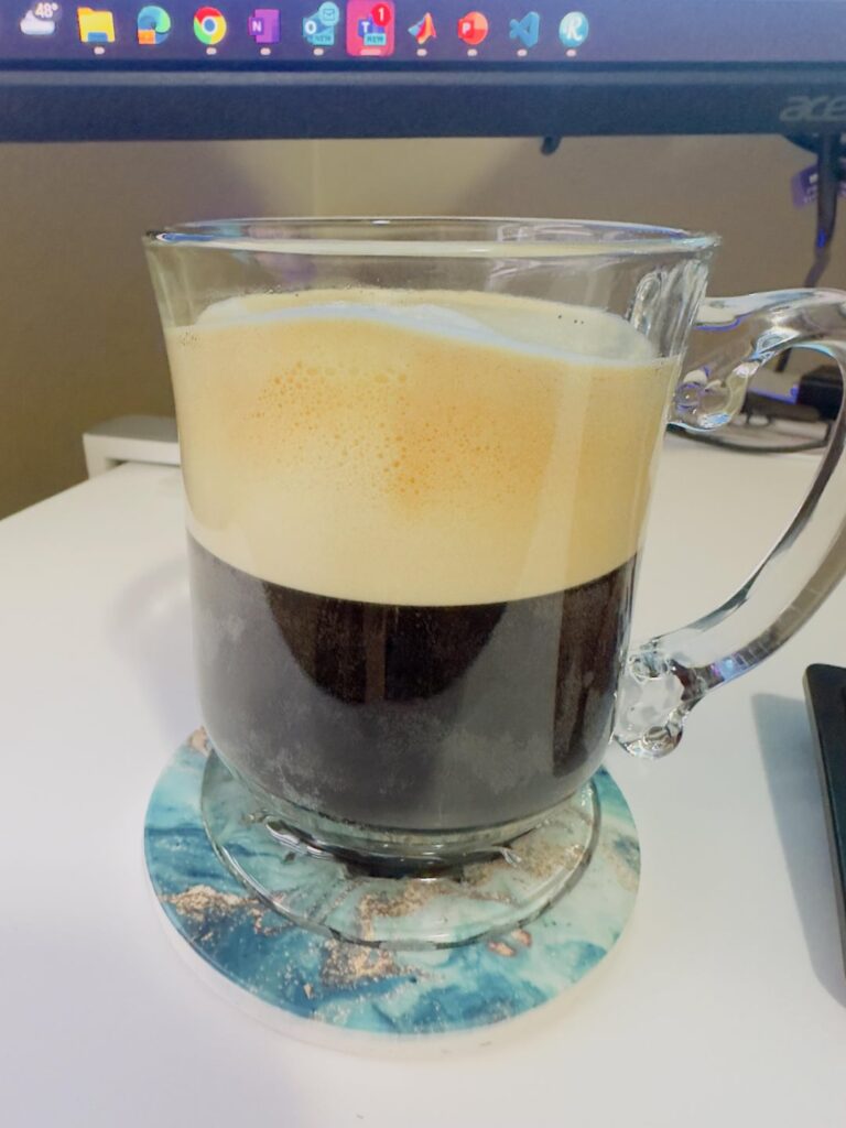 Nespresso machine foam