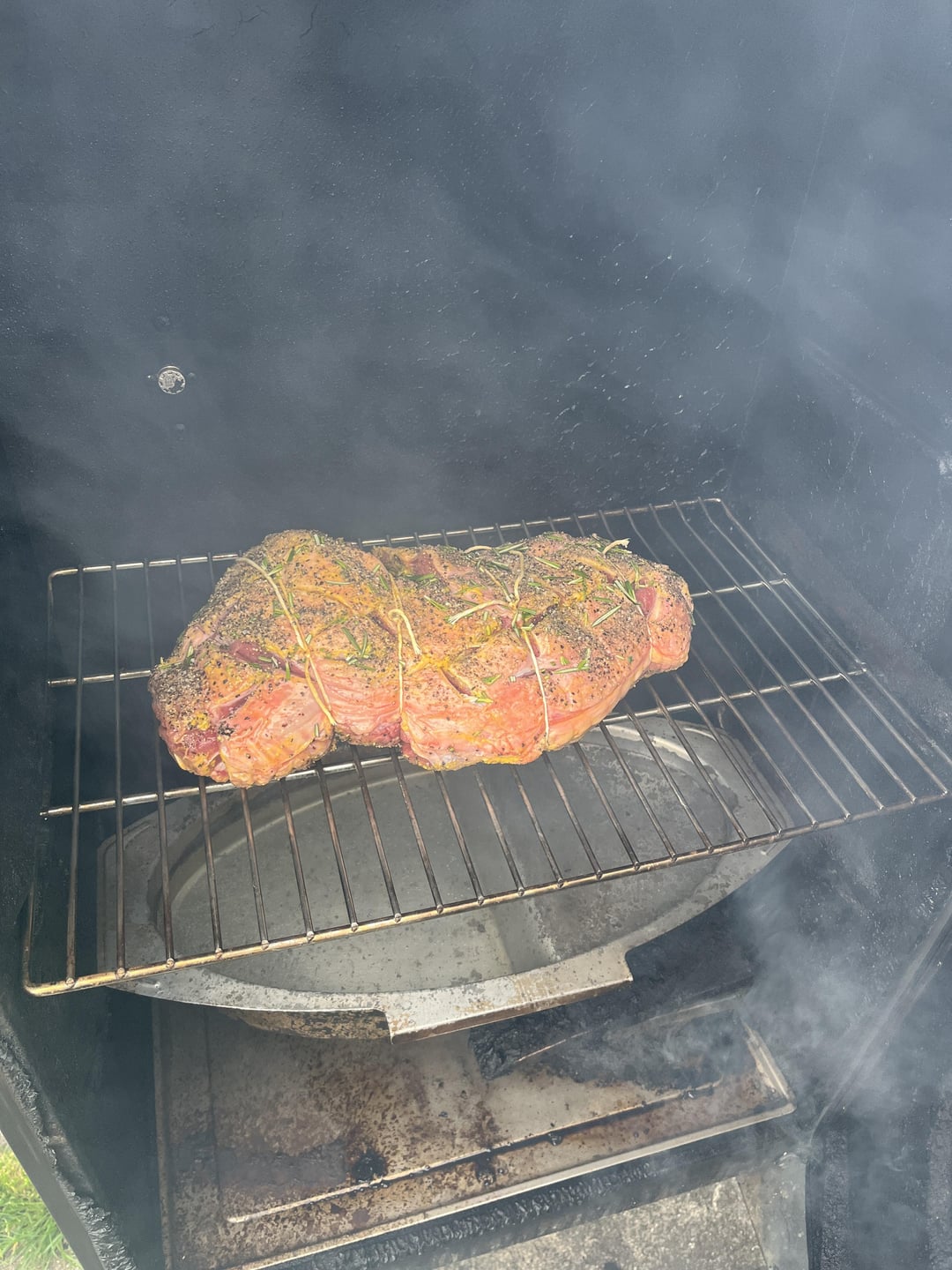 First time smoking leg of lamb - Dining and Cooking