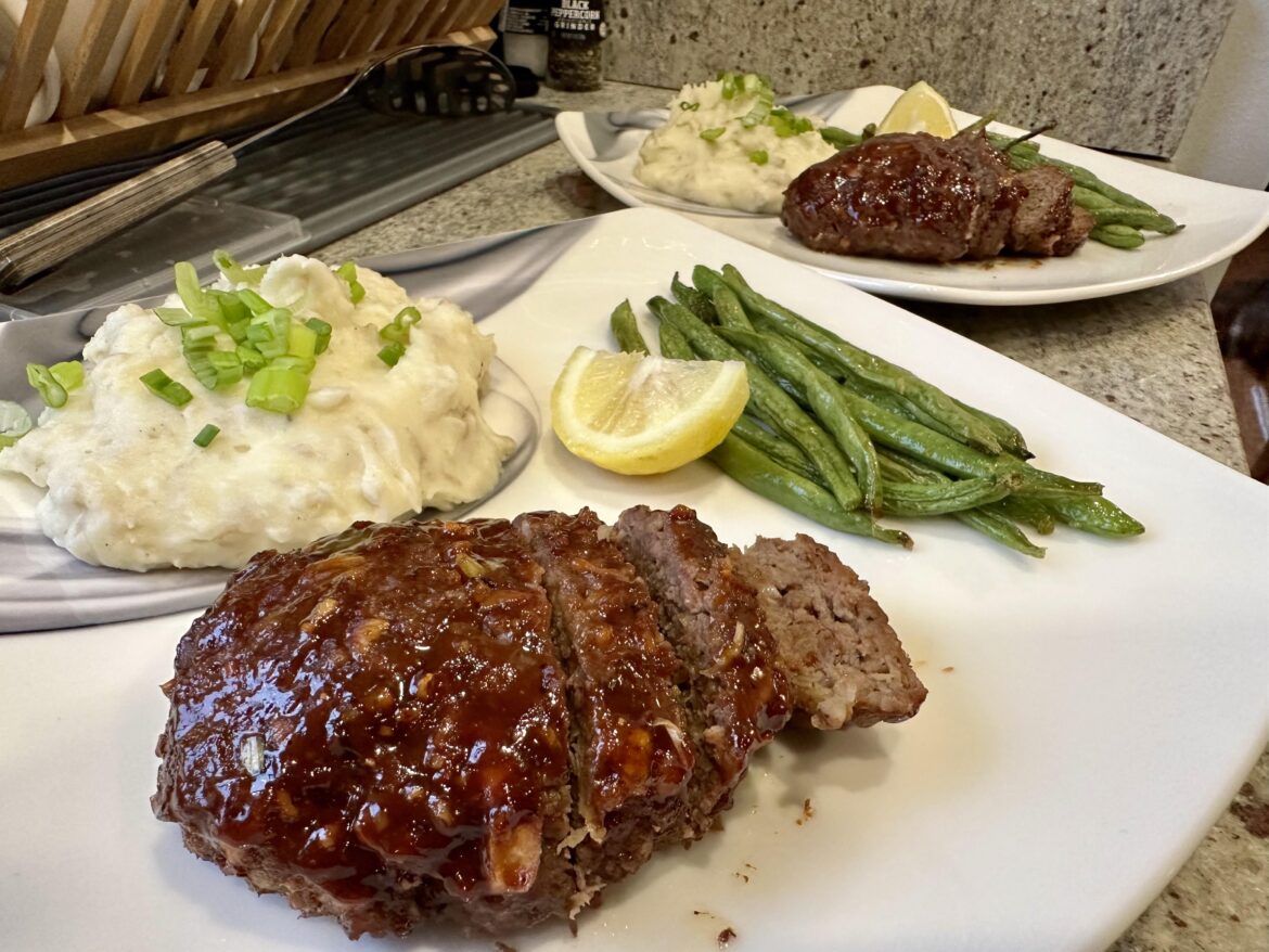 Brown Sugar Bourbon Beef Meatloaves!