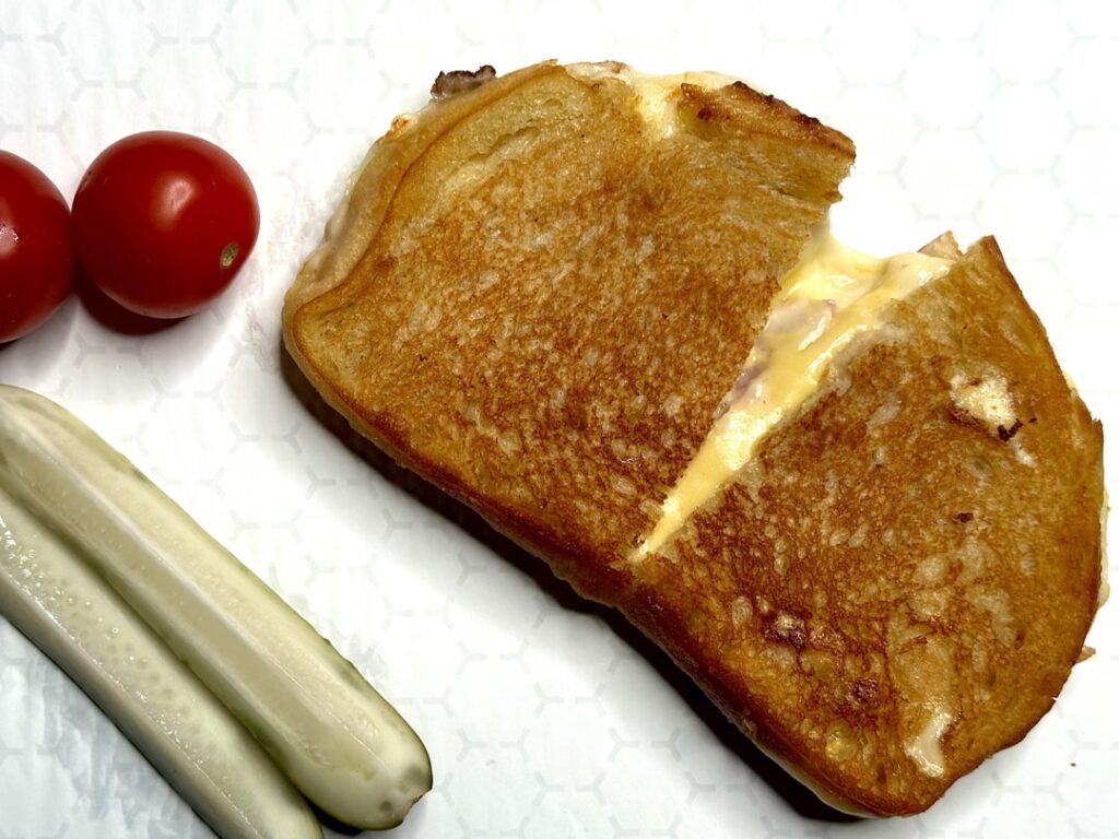 Grilled ham and cheese melt!