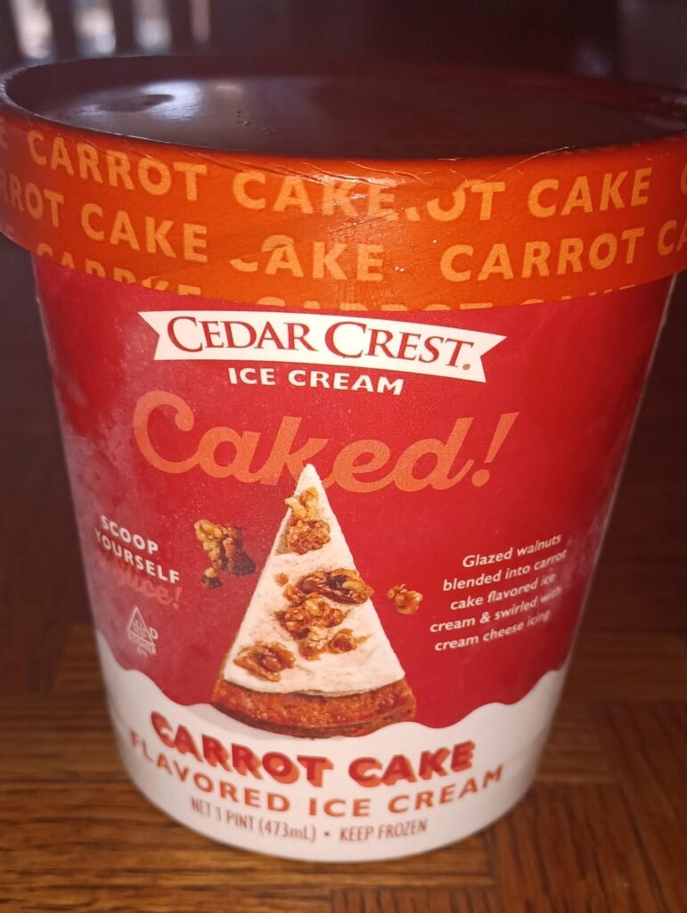 Cedar Crest Carrot Cake Ice Cream